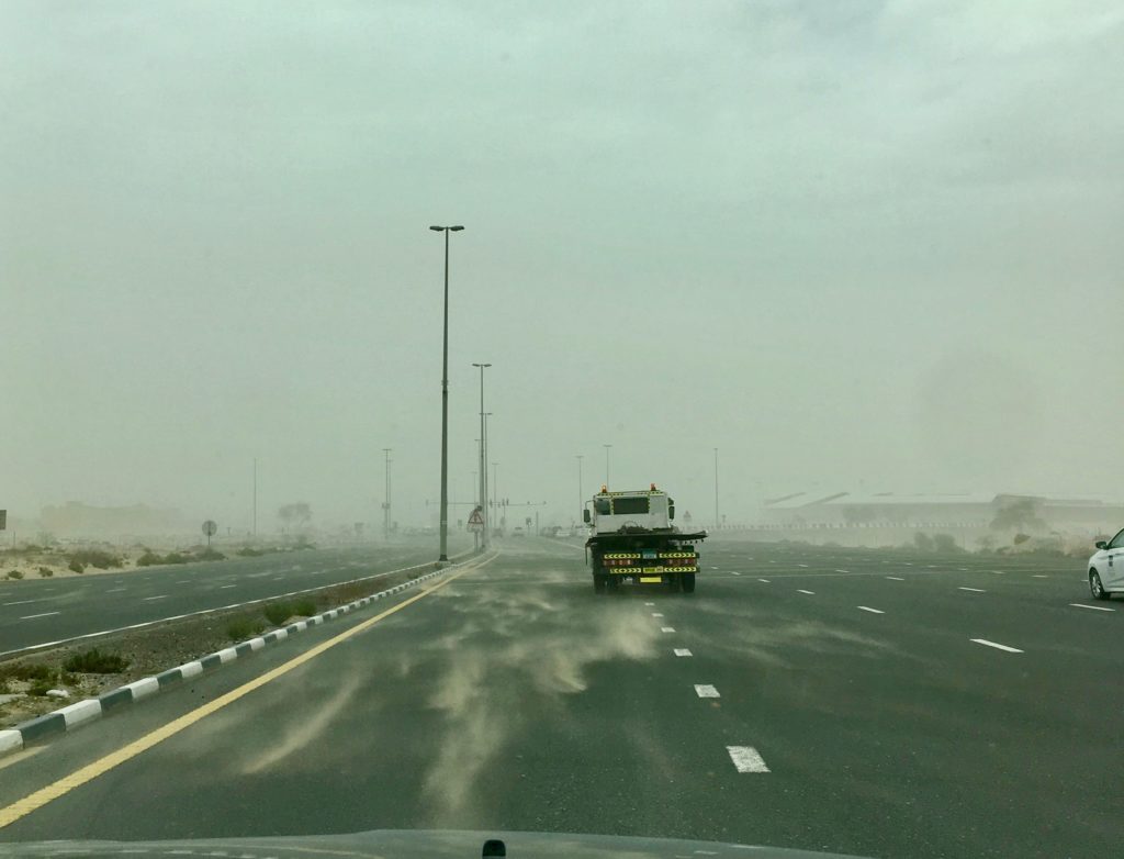Tormenta de arena en Dubai